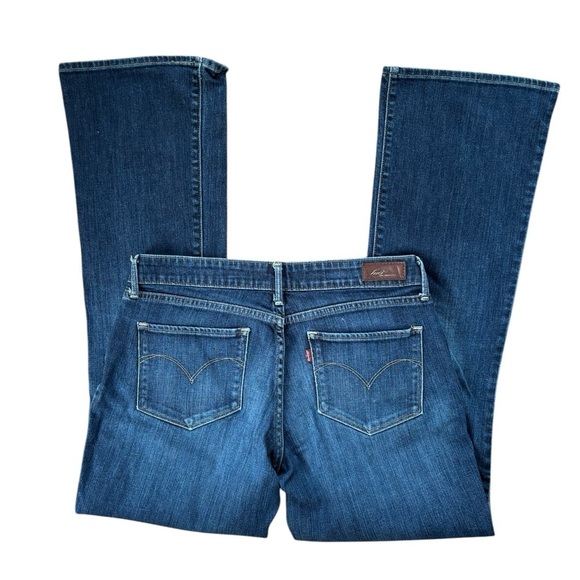 VTG Levi’s Bold Curve Low Rise Skinny Boot Jeans 30X31” Stretch Med Blue Wash - Picture 4 of 5